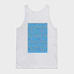 flirty texts on blue Tank Top